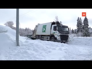 garbage trucks had to bring in additional equipment to help