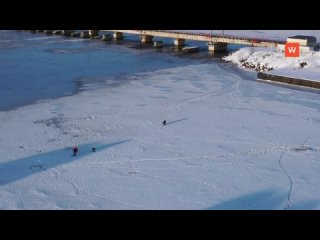 vyborg residents are reminded of the danger of going out on the ice