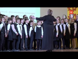 schoolchildren sang about the motherland