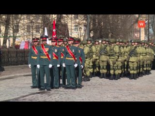 solemn march, parade of military equipment, victorious songs...