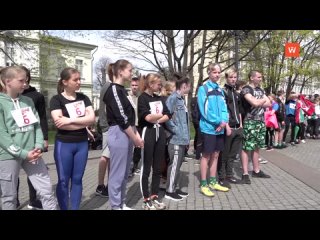 spring track and field relay race was held in vyborg