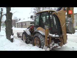 the vyborg road construction company is responsible for cleaning the roadway and sidewalks in the city.