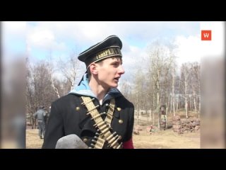 retrospective 2013: military-historical reconstruction on batareynaya gora