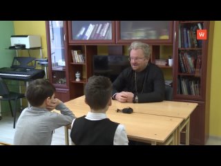 bishop of vyborg and priozersky ignatius talked with schoolchildren