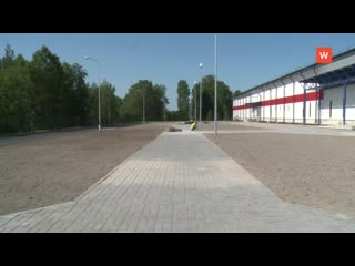 construction of the ice arena continues in vyborg