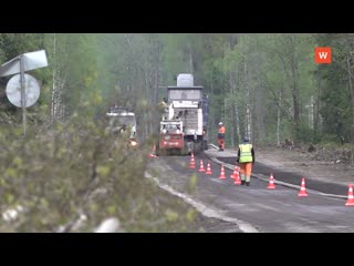 repair on the section of the route ogonki - streltsovo - tolokonnikovo