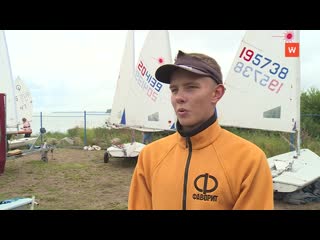 dozens of sailing enthusiasts gathered in primorsk