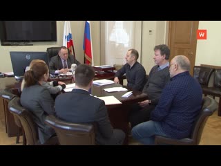 what did the vyborzhians bring to the reception with the head of the administration?