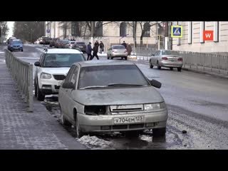 auto junk from the streets of vyborg will be removed in the spring