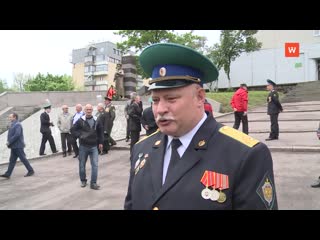 vyborg border guards celebrated their professional holiday