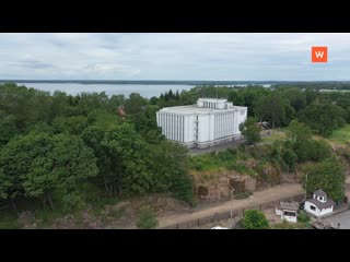 people were evacuated from the regional archive in vyborg today