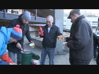 another action "feed the hungry" was held recently in vyborg