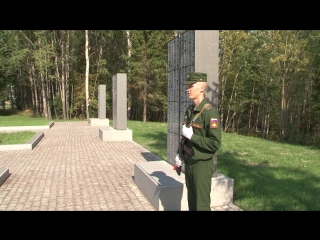 reconstructed memorial on the leningrad highway