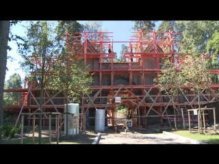 reconstruction of the main gate of the mon repos park has begun