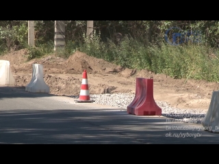 vyborg roads are being restored after gasification construction works